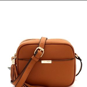 Brown Camera Crossbody